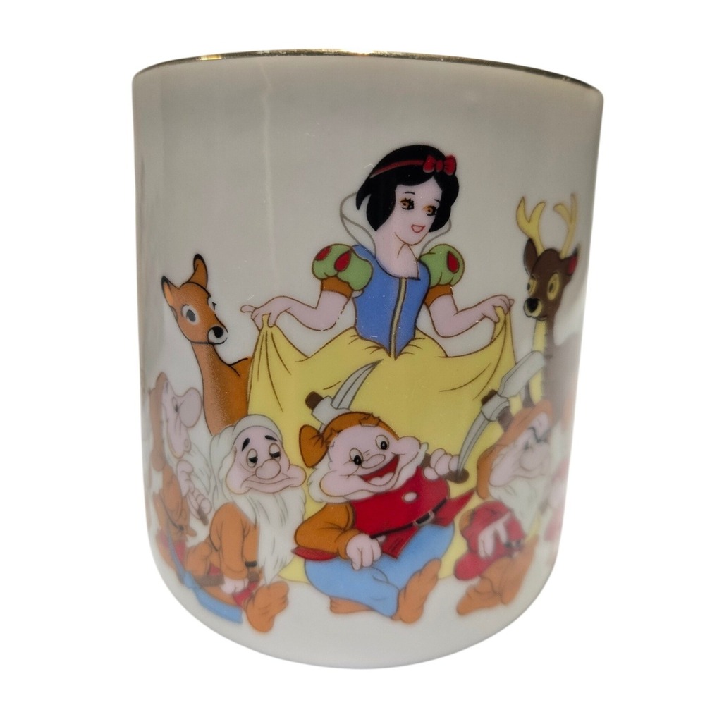Vintage 1987 Applause Disney Snow White 50th Anniversary Mug Japan w/ Box